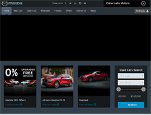 Tablet Screenshot of cahercallamotorsmazda.ie